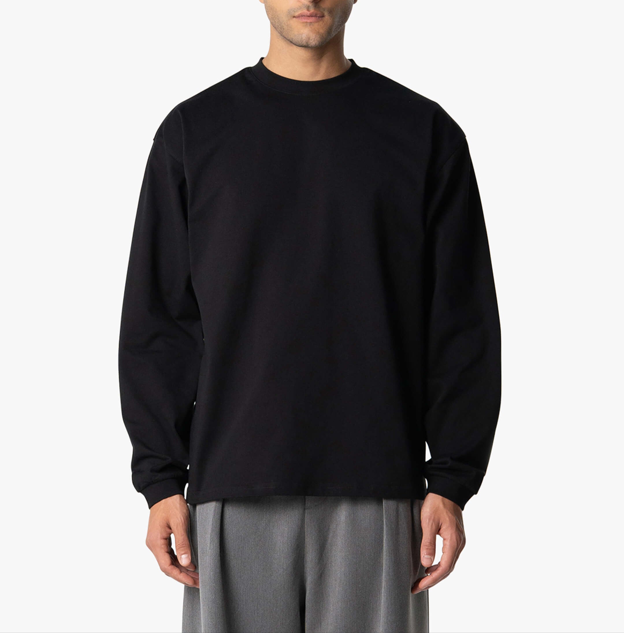Premium Long Sleeve T-Shirt for Men – Oversized Fit & Soft Cotton Comfort