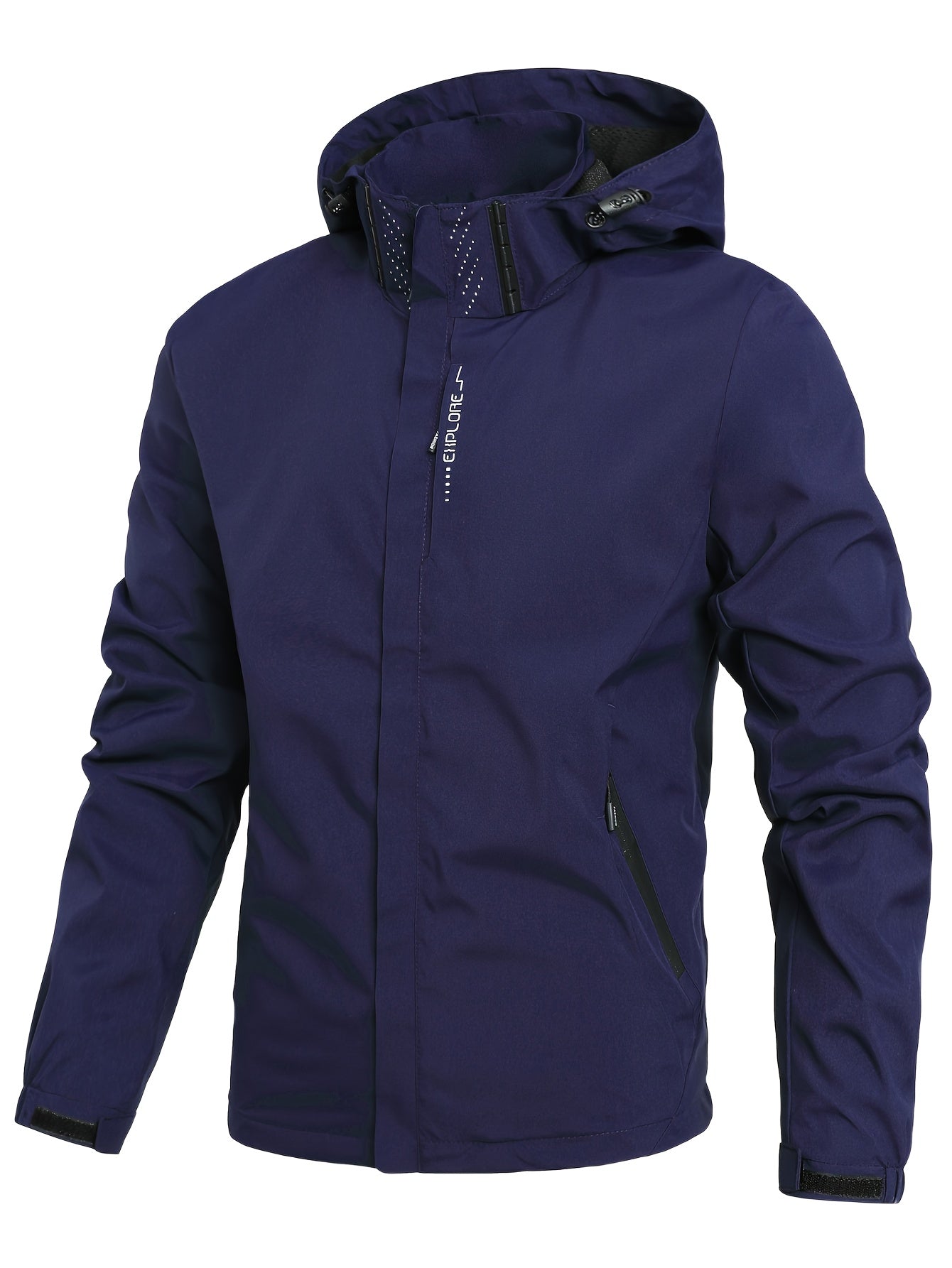 Men’s Waterproof Tech Jacket – Windproof Outdoor Shell with Modern Fit