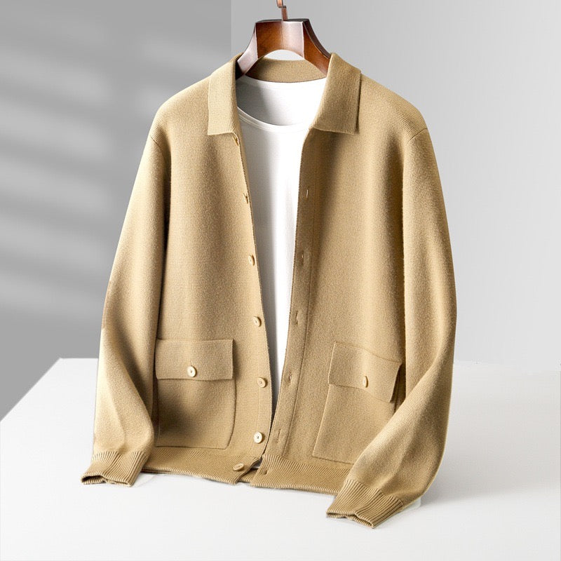 Premium Knit Button Cardigan – Modern Minimal Layer