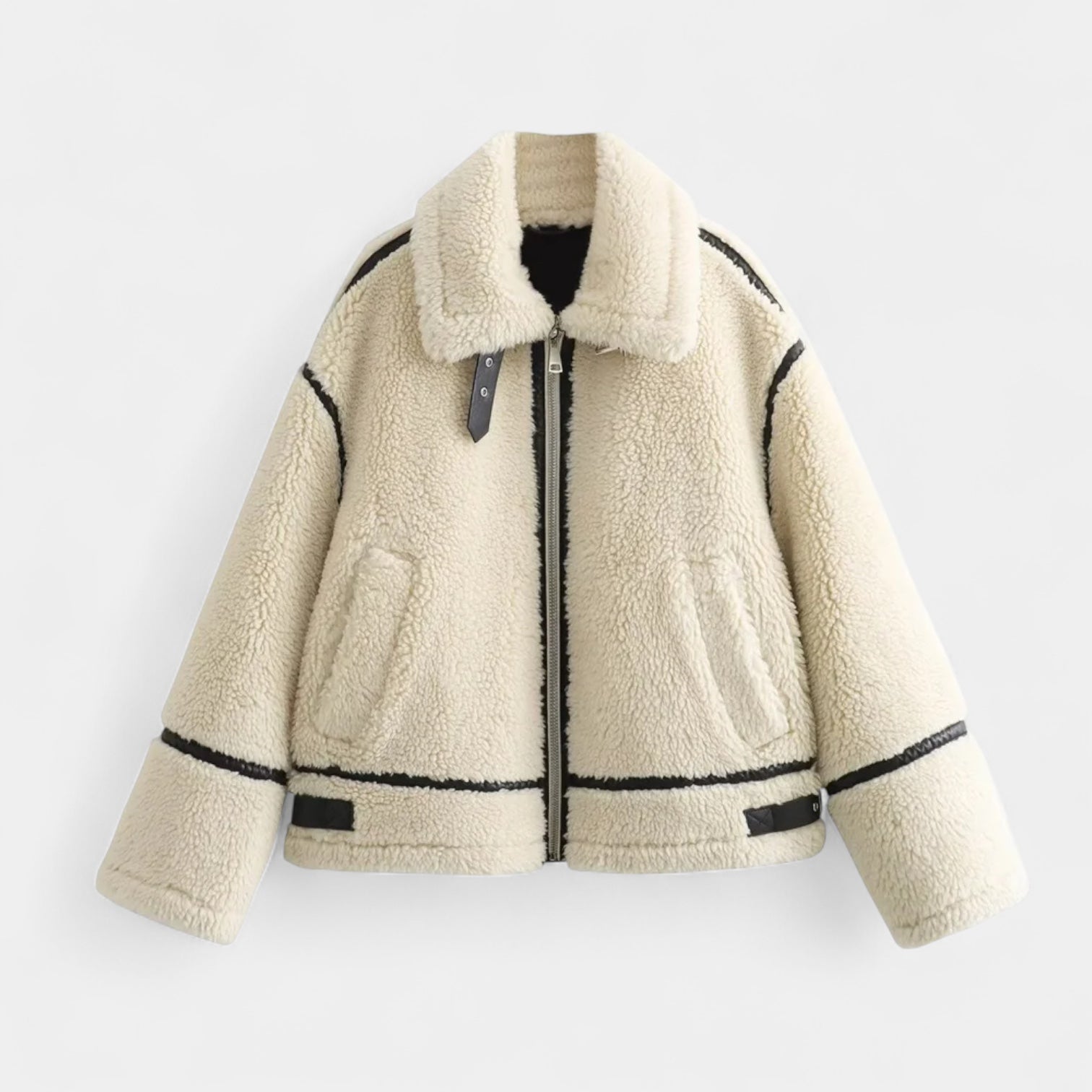 Women’s Teddy Jacket – Zip Front, Relaxed Fit