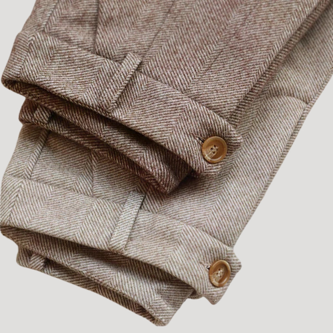 Men’s Soft Casual Tailored Pants – Stretch Comfort Smart Trousers