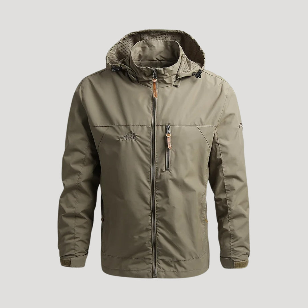 Men’s Lightweight Windproof Outdoor Jacket – Waterproof Shell, Breathable Hooded Coat