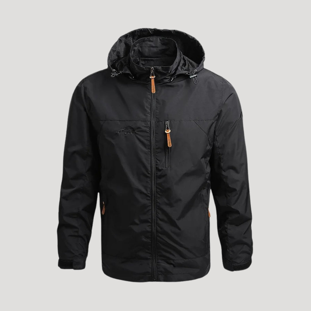 Men’s Lightweight Windproof Outdoor Jacket – Waterproof Shell, Breathable Hooded Coat