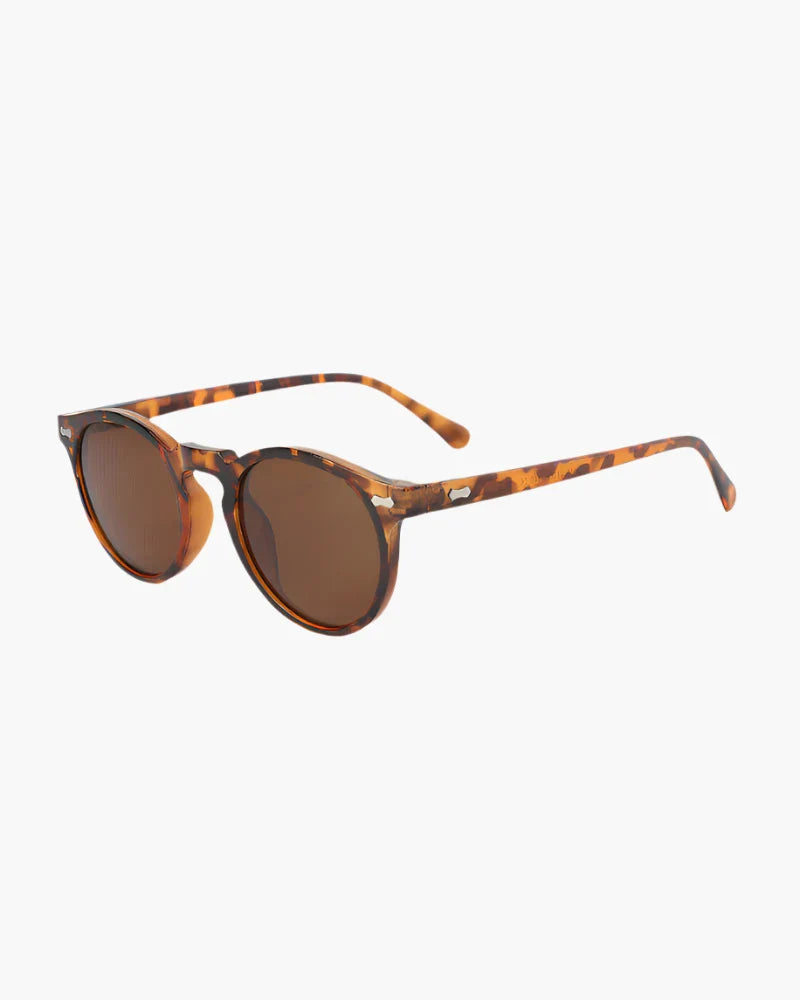 Men’s Round Transparent Frame Sunglasses – Classic UV400 Protection