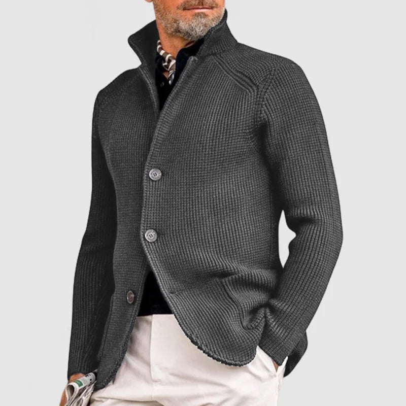 Men’s Premium Knitted Button Jacket – Soft, Warm & Smart Casual