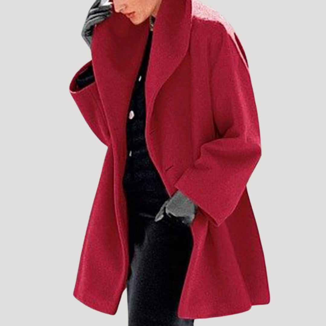 Women’s Elegant Oversized Wool Coat – Soft Edition