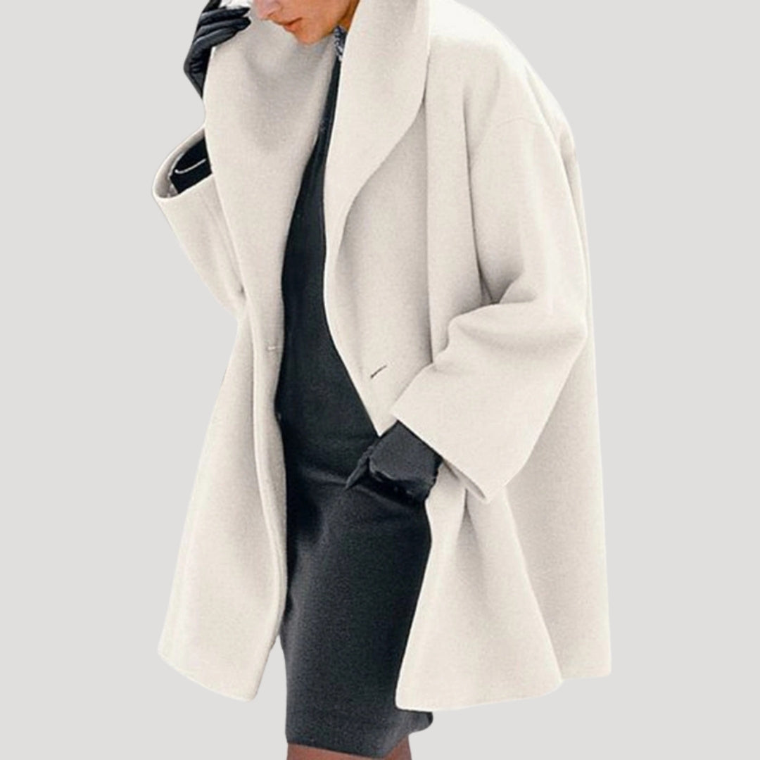 Women’s Elegant Oversized Wool Coat – Soft Edition