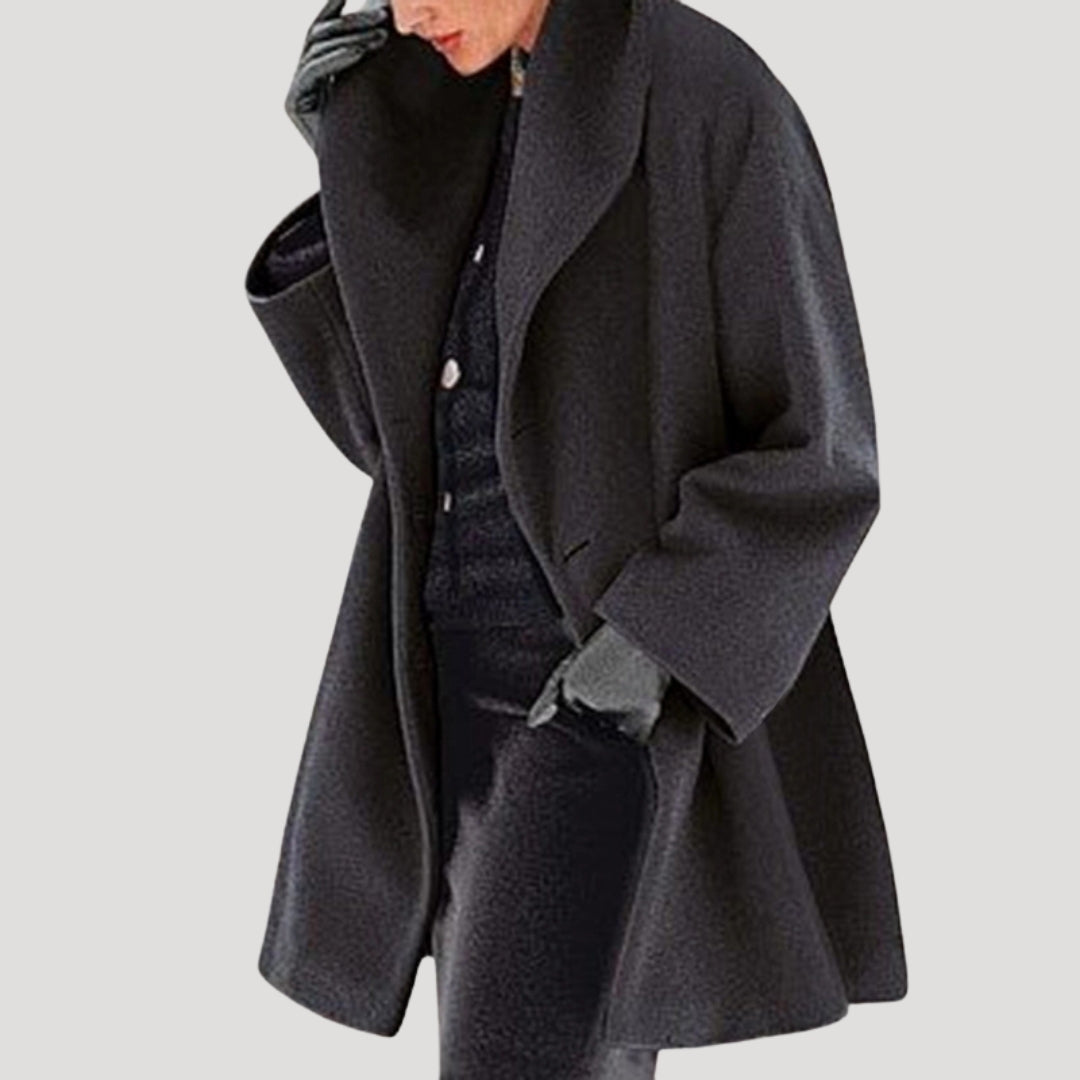 Women’s Elegant Oversized Wool Coat – Soft Edition