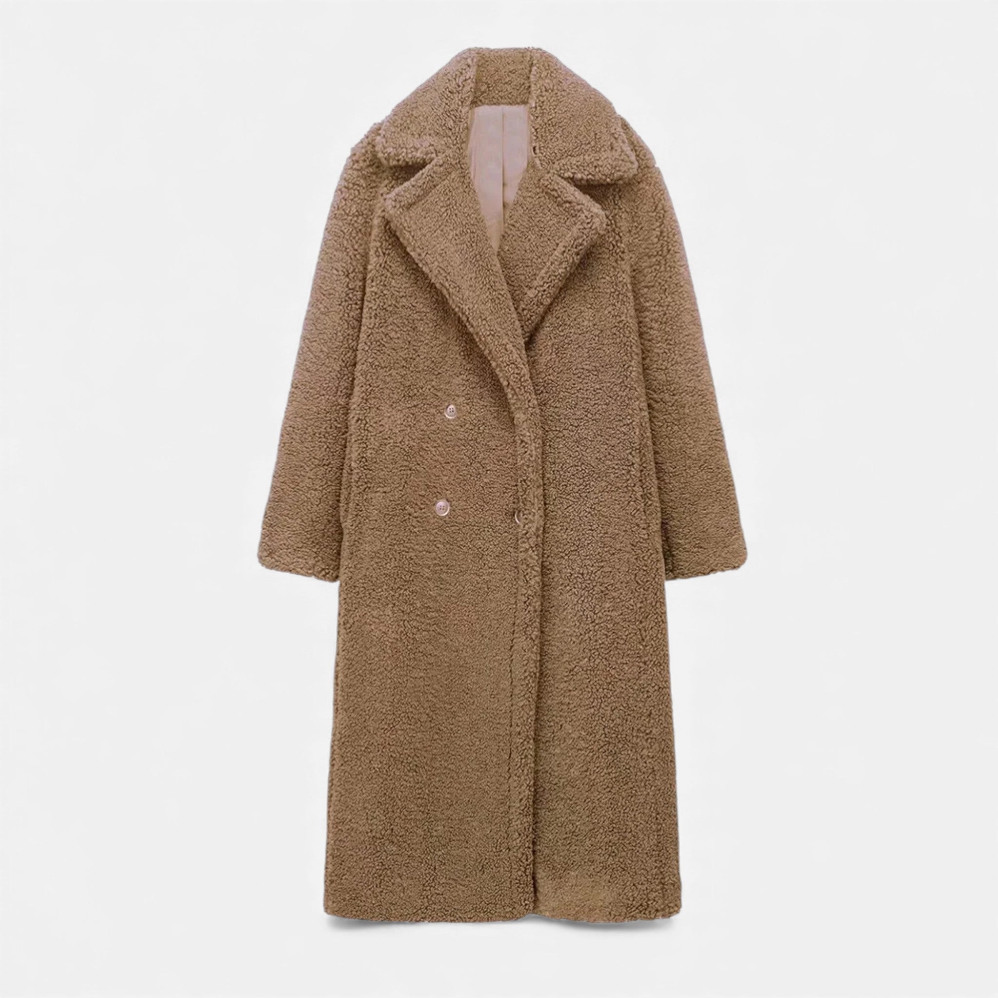 Maison Dresson| Women’s Long Double-Breasted Teddy Coat