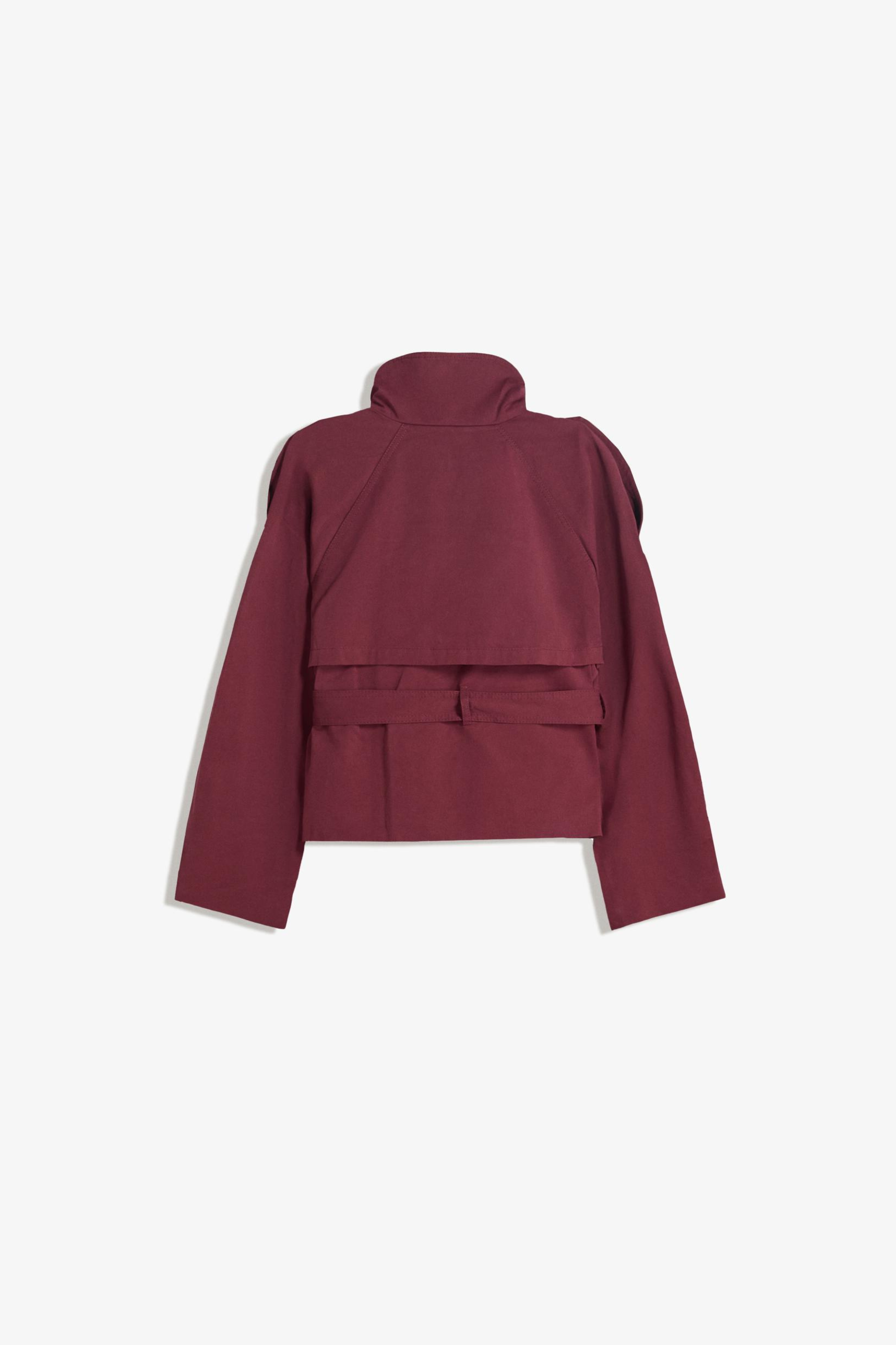Women’s Short Trench Jacket – Modern Double-Breasted Lightweight Coat