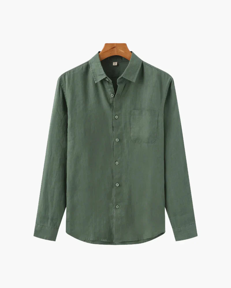 Relaxed Linen Button Shirt – Minimal Everyday Essential by Luxoo