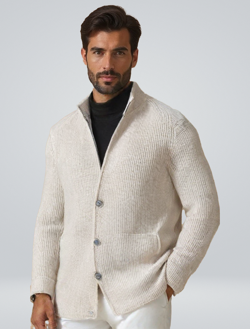 Men’s Premium Knitted Button Jacket – Soft, Warm & Smart Casual