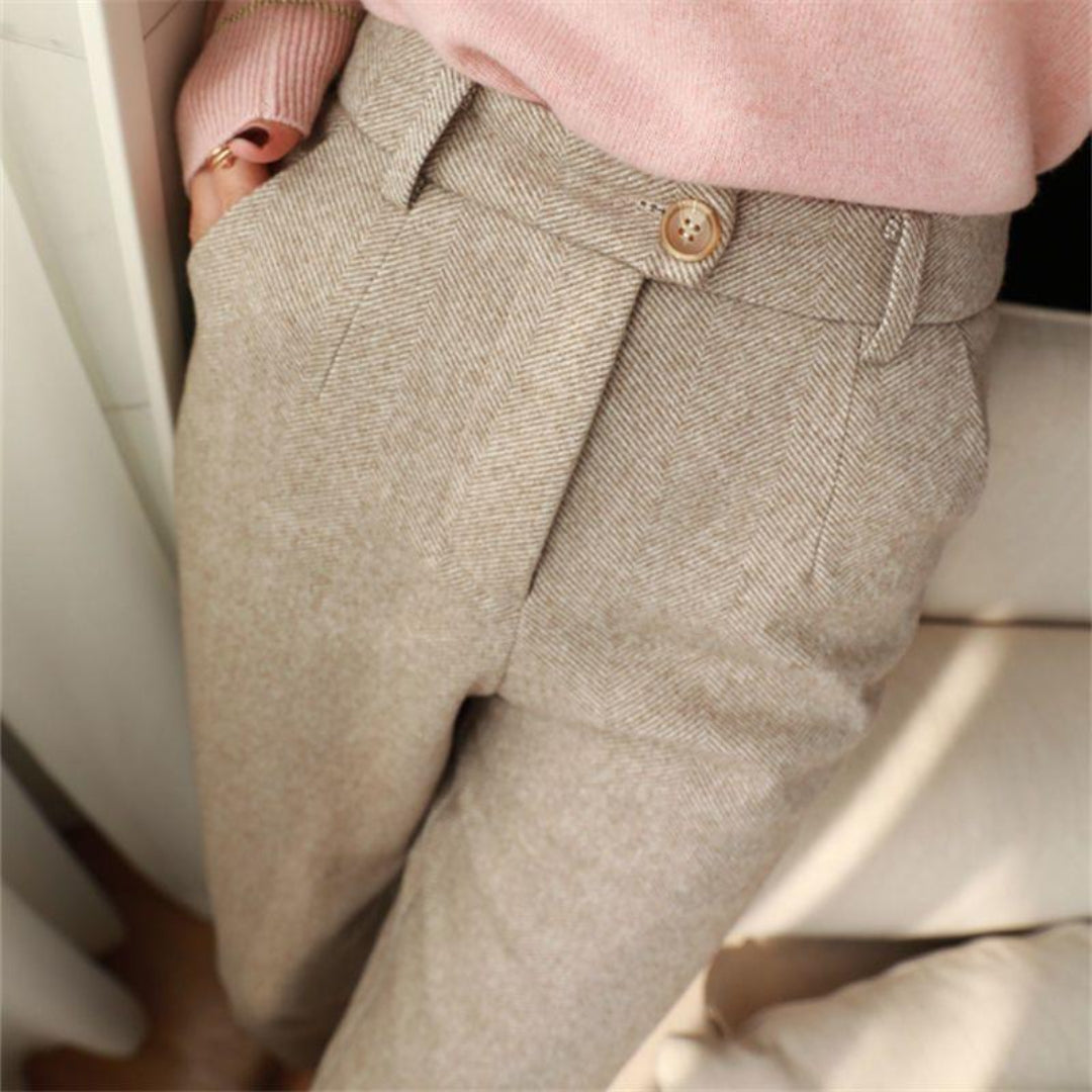 Men’s Soft Casual Tailored Pants – Stretch Comfort Smart Trousers