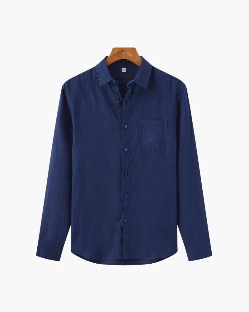 Relaxed Linen Button Shirt – Minimal Everyday Essential by Luxoo