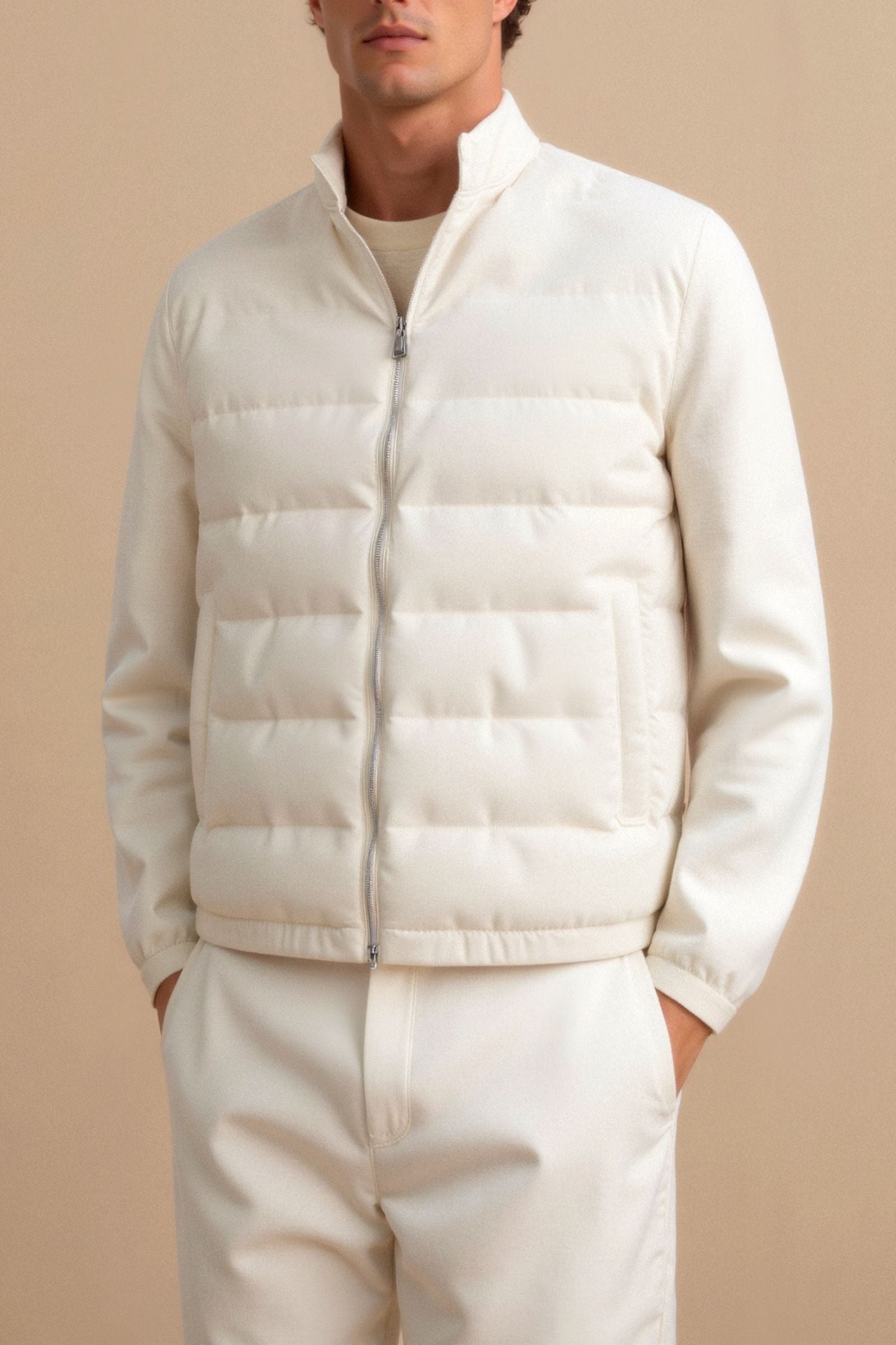 Men’s Lightweight Padded Jacket – Minimalist Design & All-Season Comfort