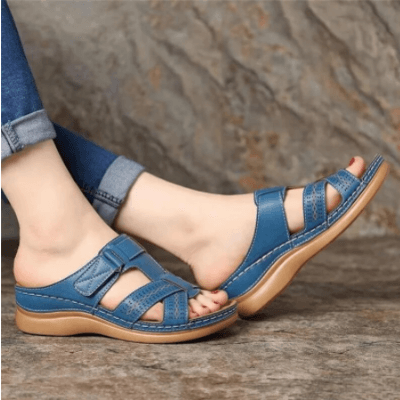 SoftStride Women’s Orthopedic Slip-On Sandals – Comfort Wedge Support