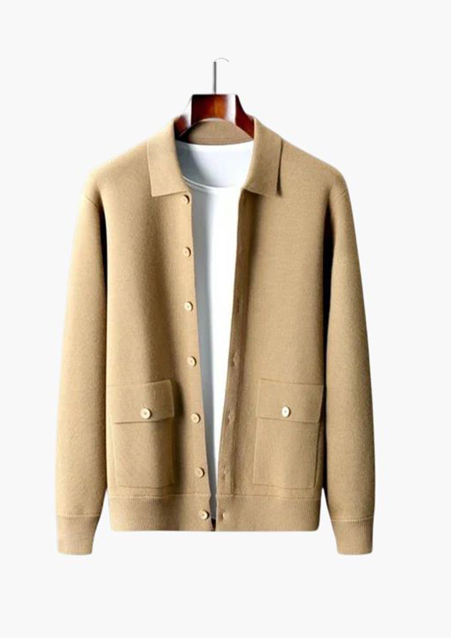 Premium Knit Button Cardigan – Modern Minimal Layer