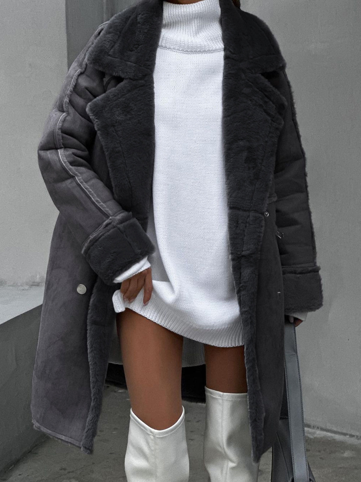 Women’s Luxury Faux Shearling Coat – Warm, Soft & Winter-Ready