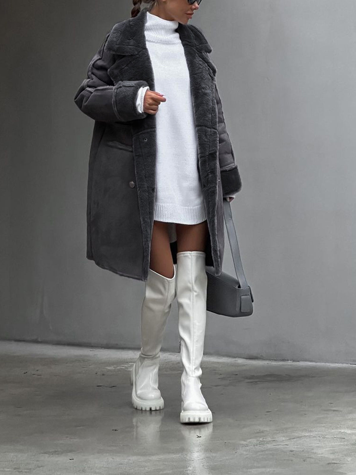 Women’s Luxury Faux Shearling Coat – Warm, Soft & Winter-Ready