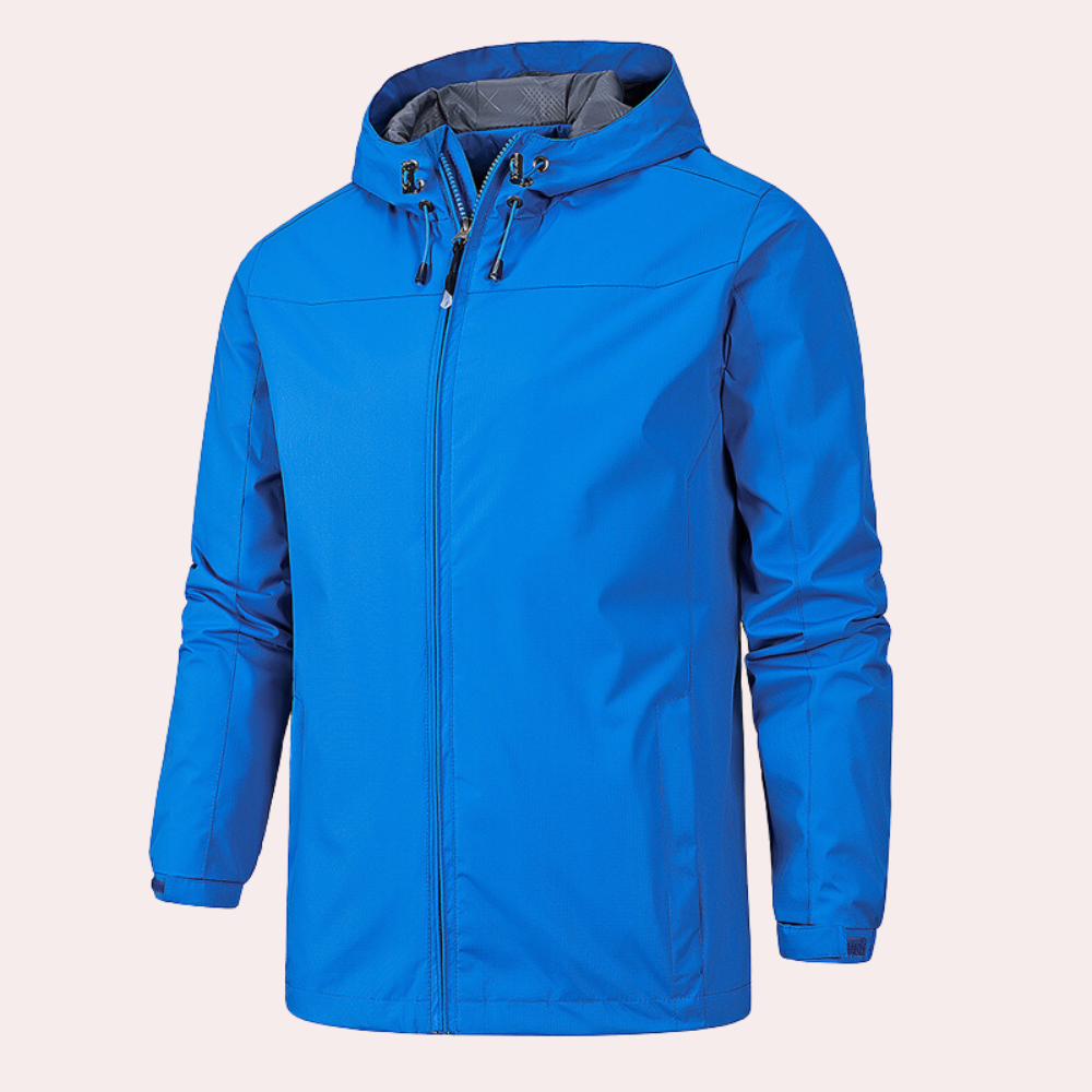 Men’s Lightweight Waterproof Windbreaker – All-Weather Outdoor Jacket
