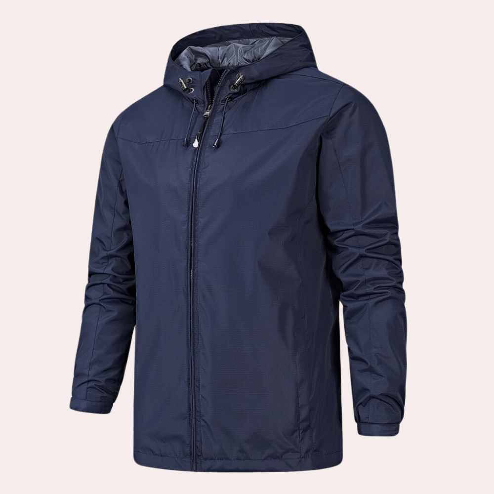 Men’s Lightweight Waterproof Windbreaker – All-Weather Outdoor Jacket