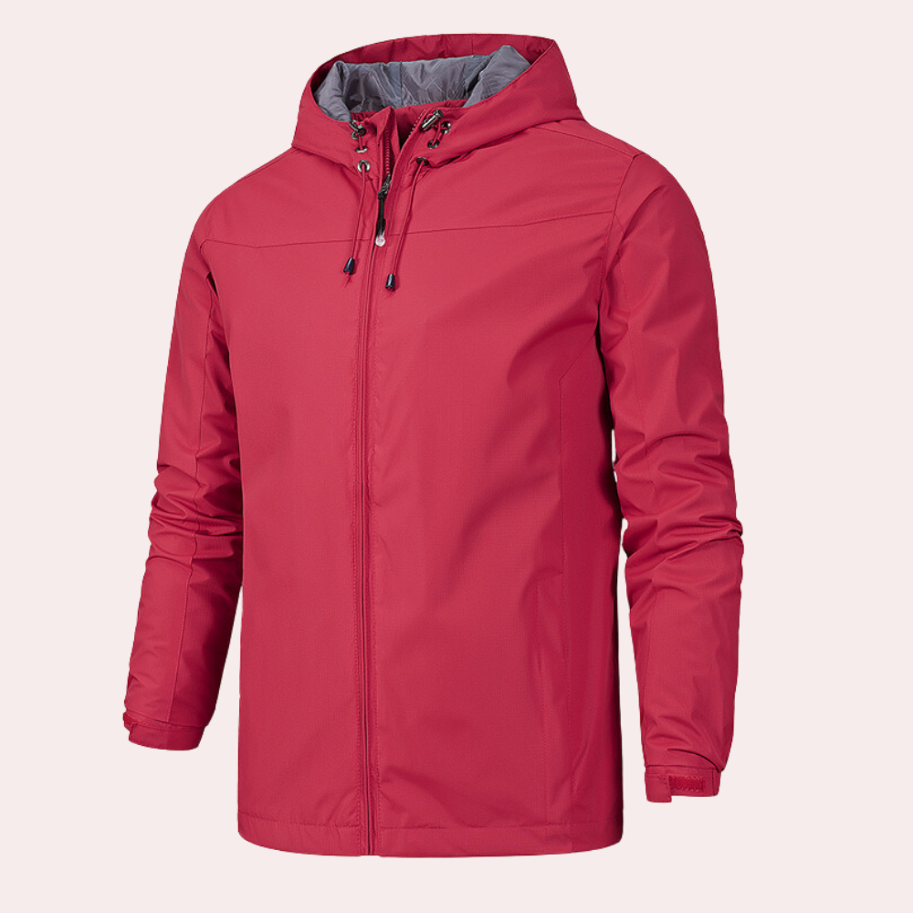 Men’s Lightweight Waterproof Windbreaker – All-Weather Outdoor Jacket