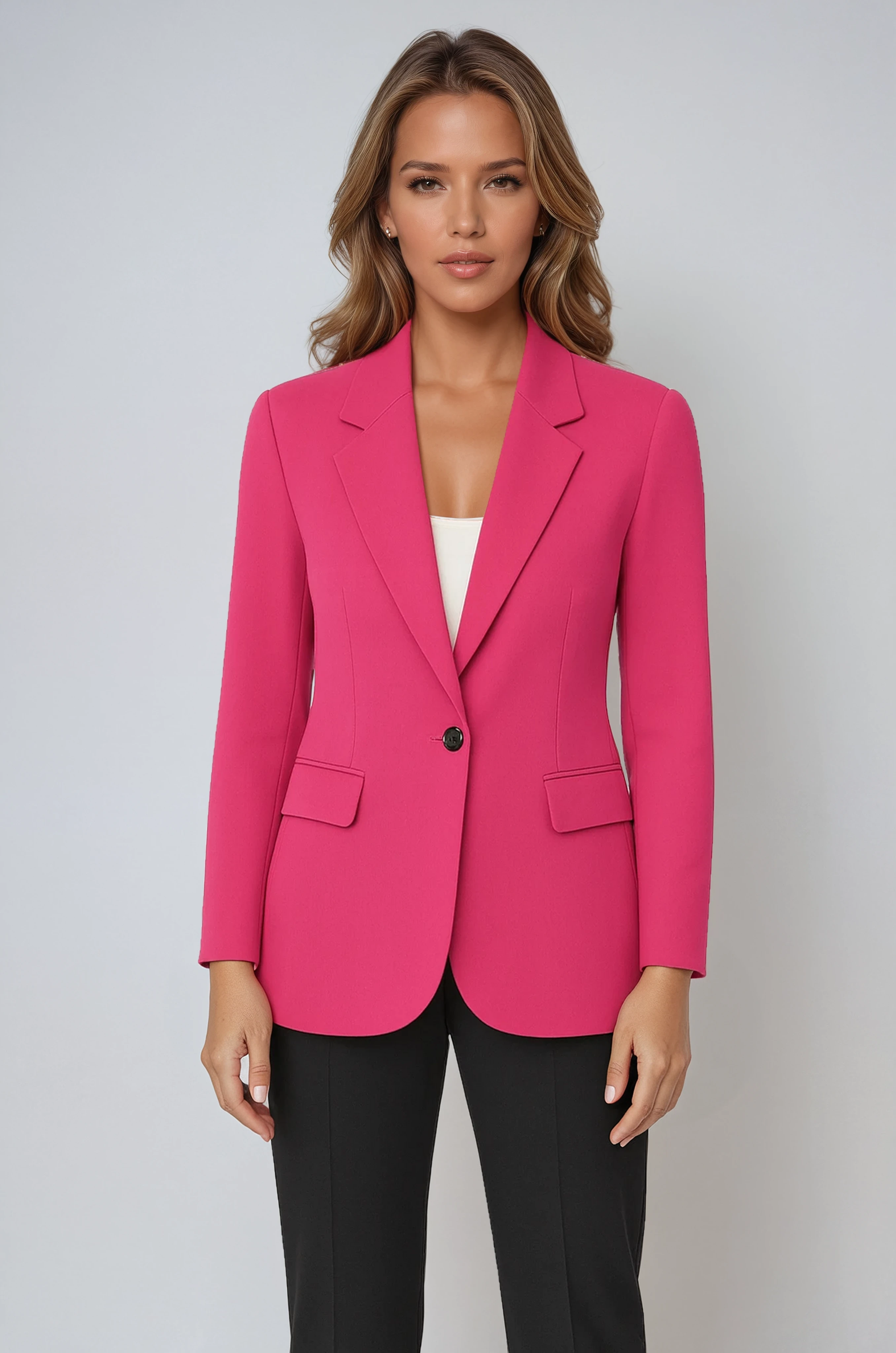 Women’s Tailored Blazer – Elegant Single-Breasted Jacket