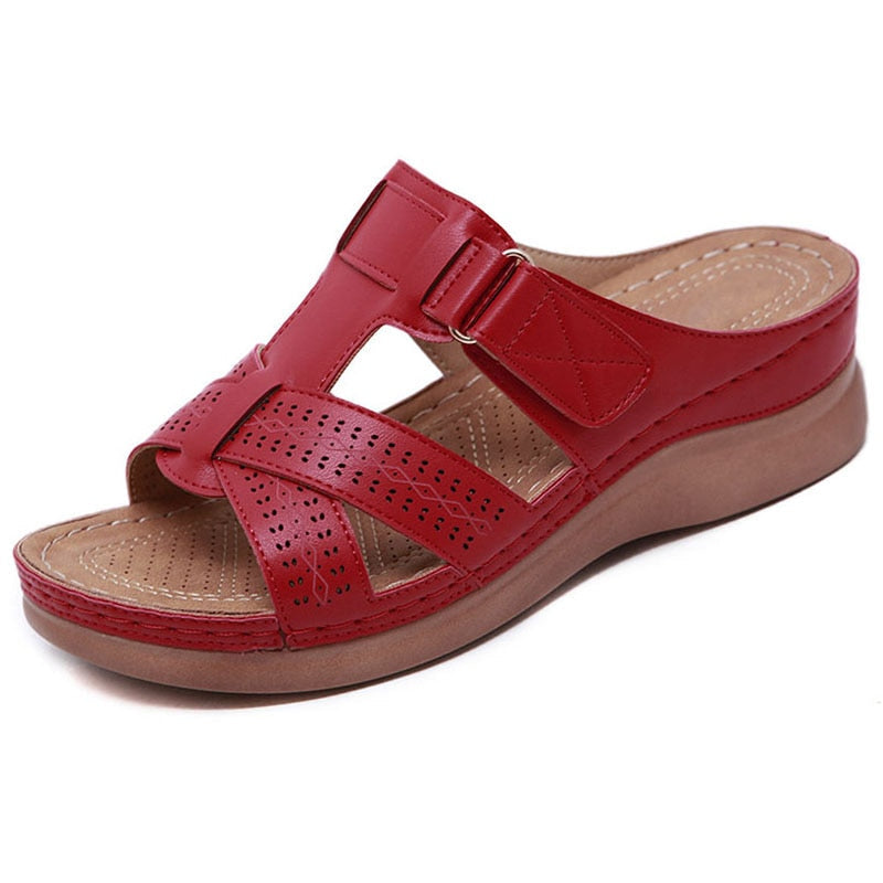 SoftStride Women’s Orthopedic Slip-On Sandals – Comfort Wedge Support