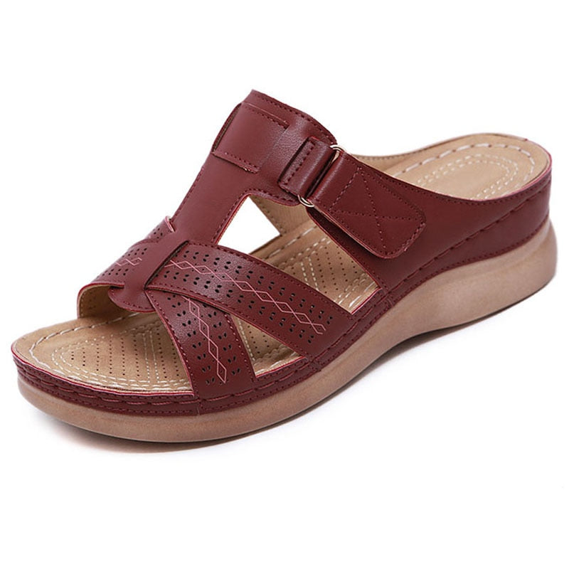 SoftStride Women’s Orthopedic Slip-On Sandals – Comfort Wedge Support