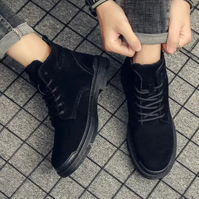 Men’s Suede Ankle Boots – Casual Comfort with Timeless Style