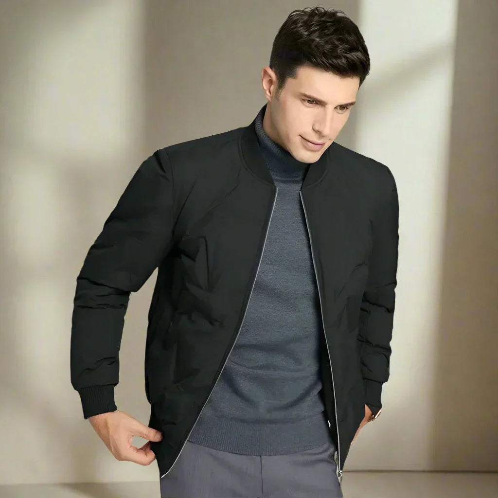Men’s Quilted Bomber Jacket – Modern Fit & Insulated Warmth