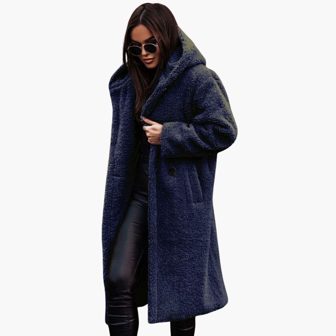Women’s Oversized Teddy Coat – Soft Warm Long Winter Jacket