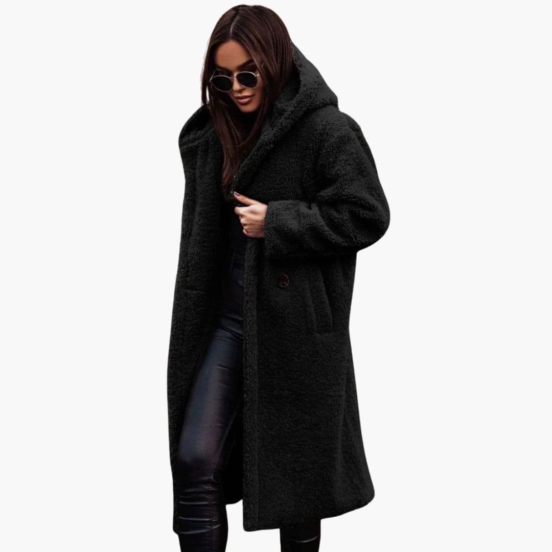 Women’s Oversized Teddy Coat – Soft Warm Long Winter Jacket