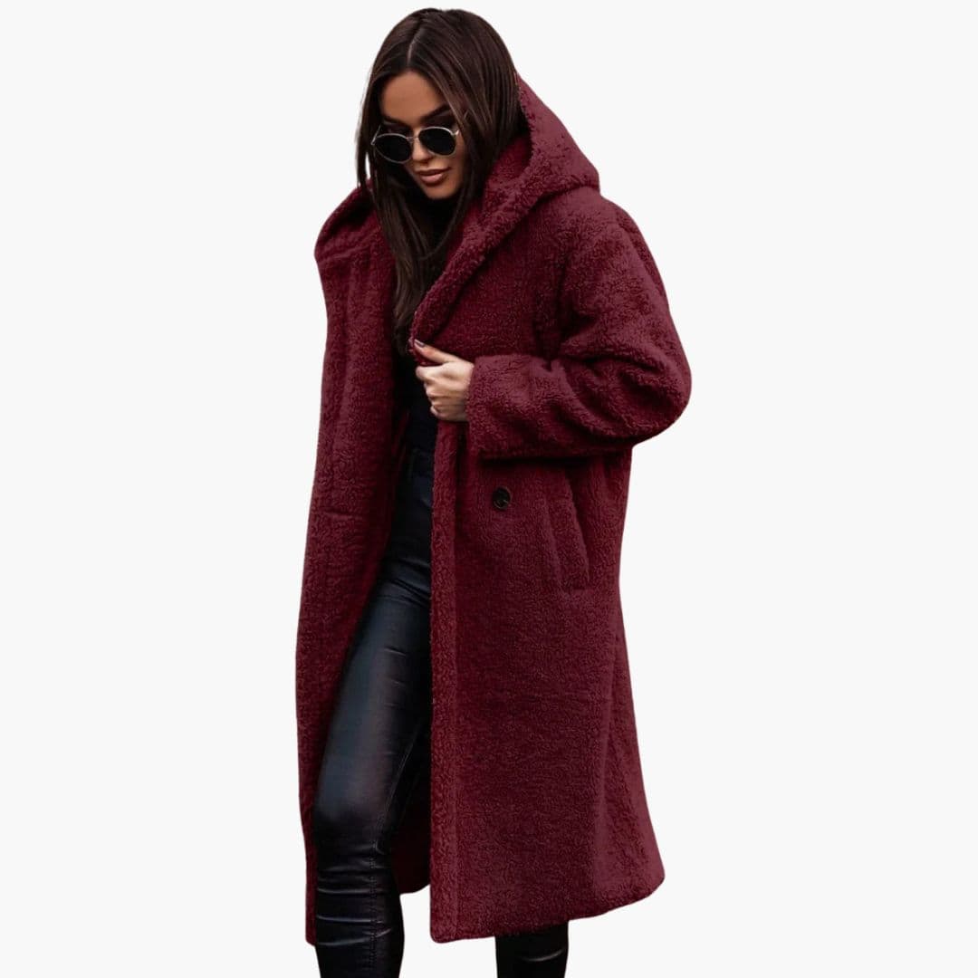 Women’s Oversized Teddy Coat – Soft Warm Long Winter Jacket