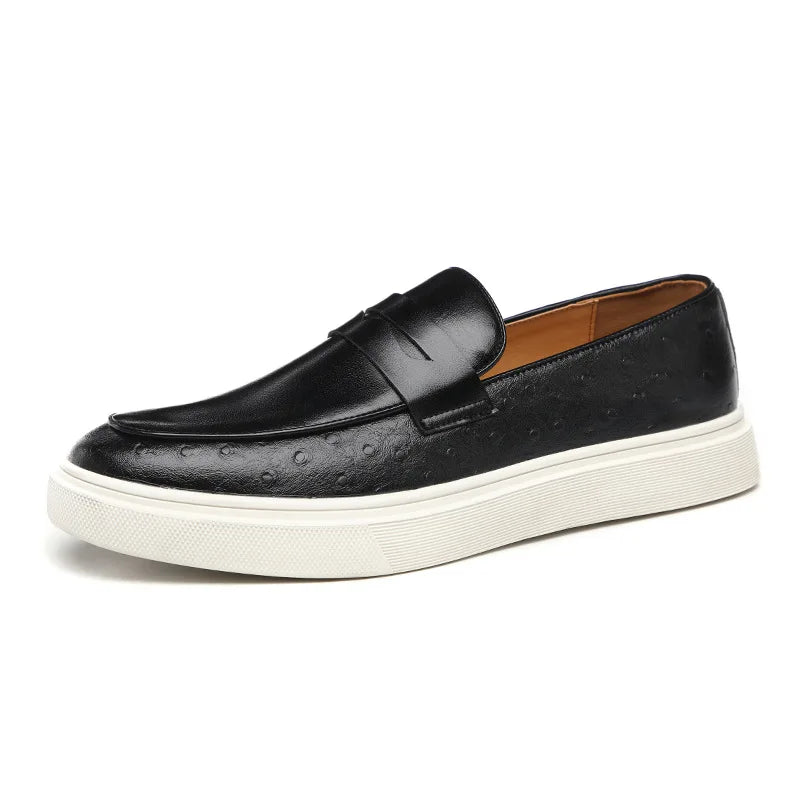 Men’s Premium Leather Loafers – Modern Elegance with Casual Comfort