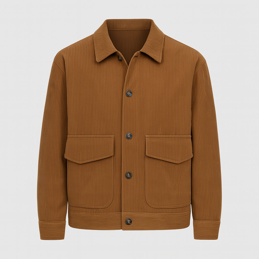 Men’s Corduroy Utility Jacket – Classic Workwear Style