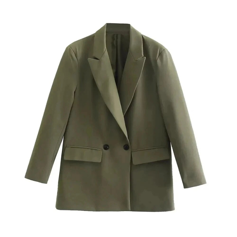 Tailored Double-Breasted Blazer – Timeless, Elegant & Structured