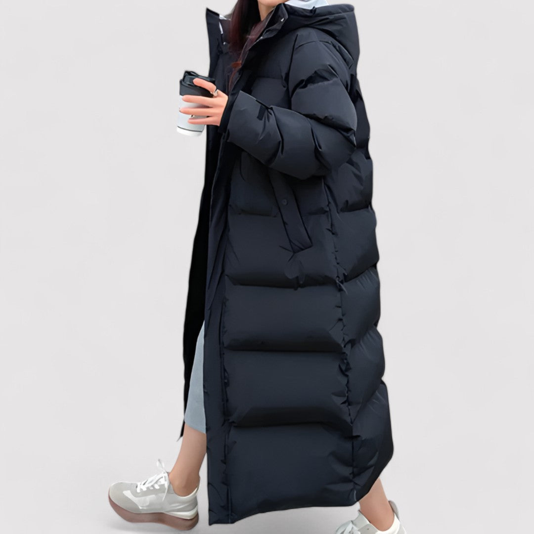 Women’s Long Puffer Coat – Ultra Warm Winter Hooded Edition