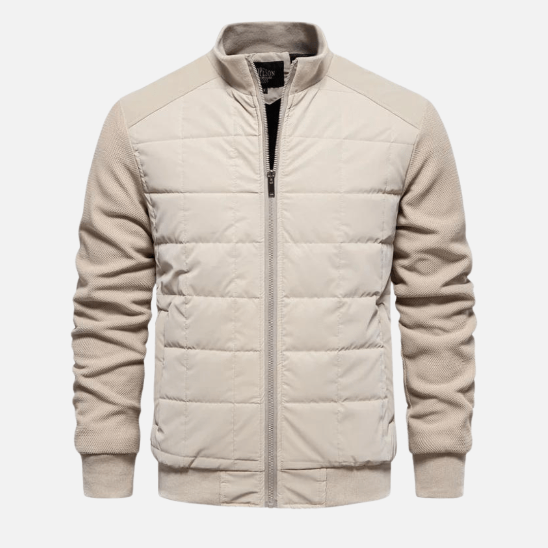 Men’s Hybrid Puffer Jacket – Quilted Warmth & Smart Casual Style