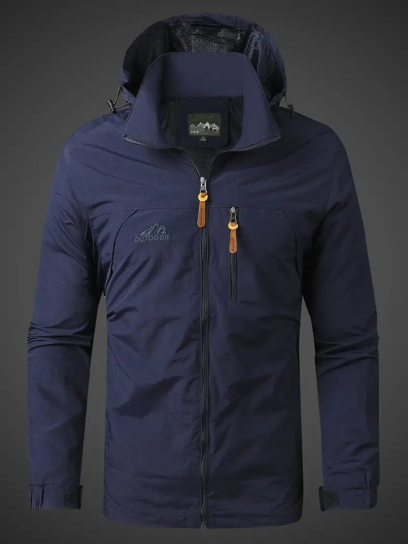 Men’s Lightweight Outdoor Windbreaker – Waterproof & Breathable Design