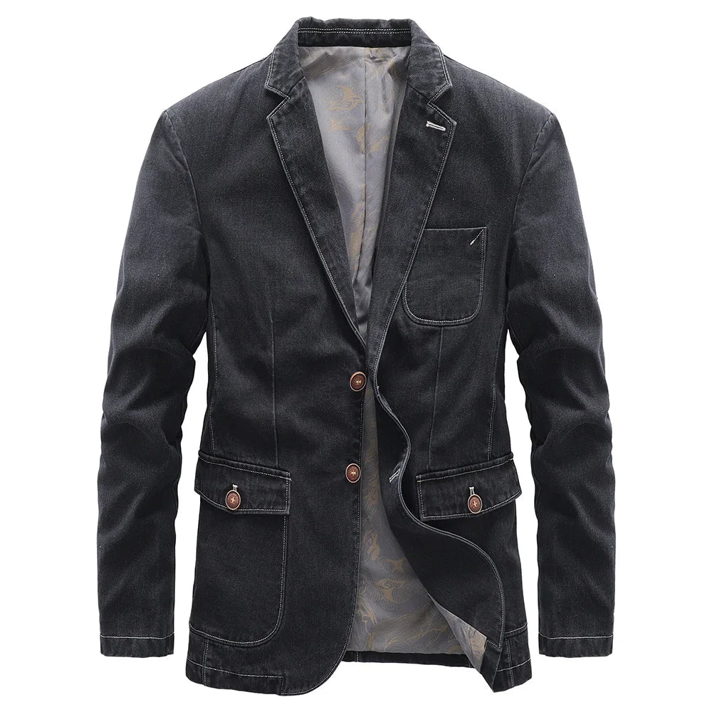 Men’s Casual Denim Blazer – Lightweight, Modern & Smart-Casual Style