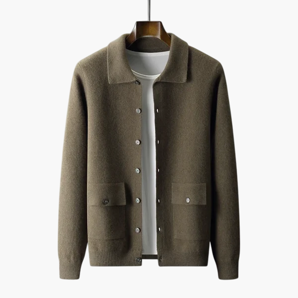 Premium Knit Button Cardigan – Modern Minimal Layer