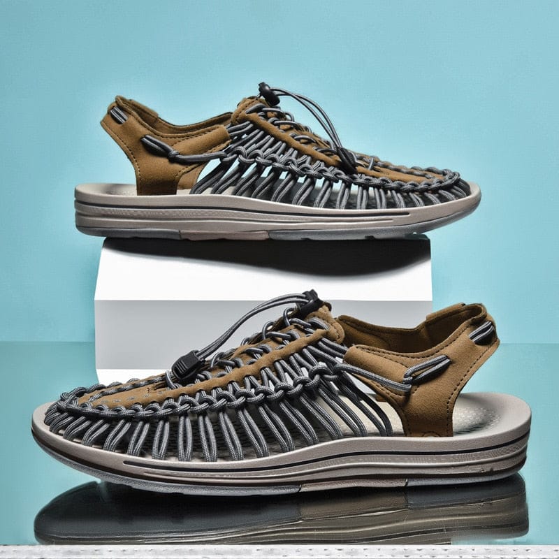 Men’s Woven Sports Sandals – Breathable Comfort & Modern Style