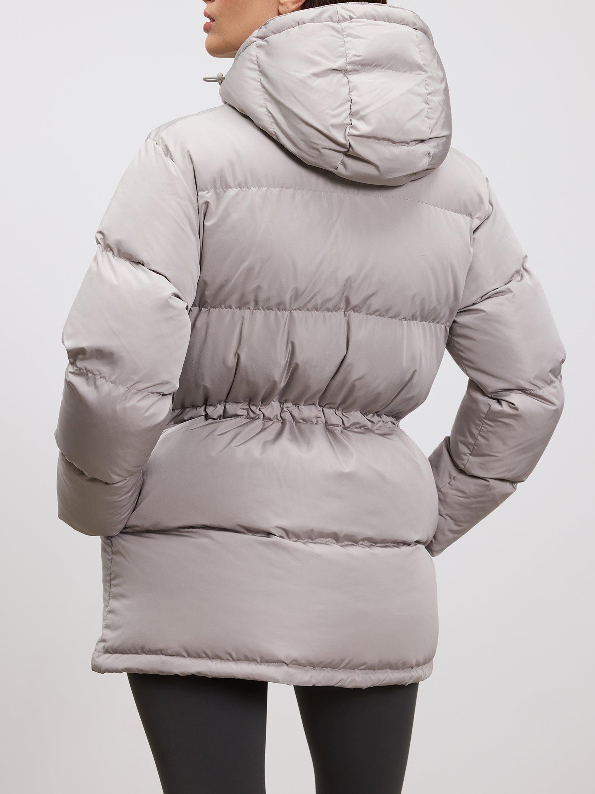 Women’s Fitted Puffer Jacket – Warm Hooded Winter Coat
