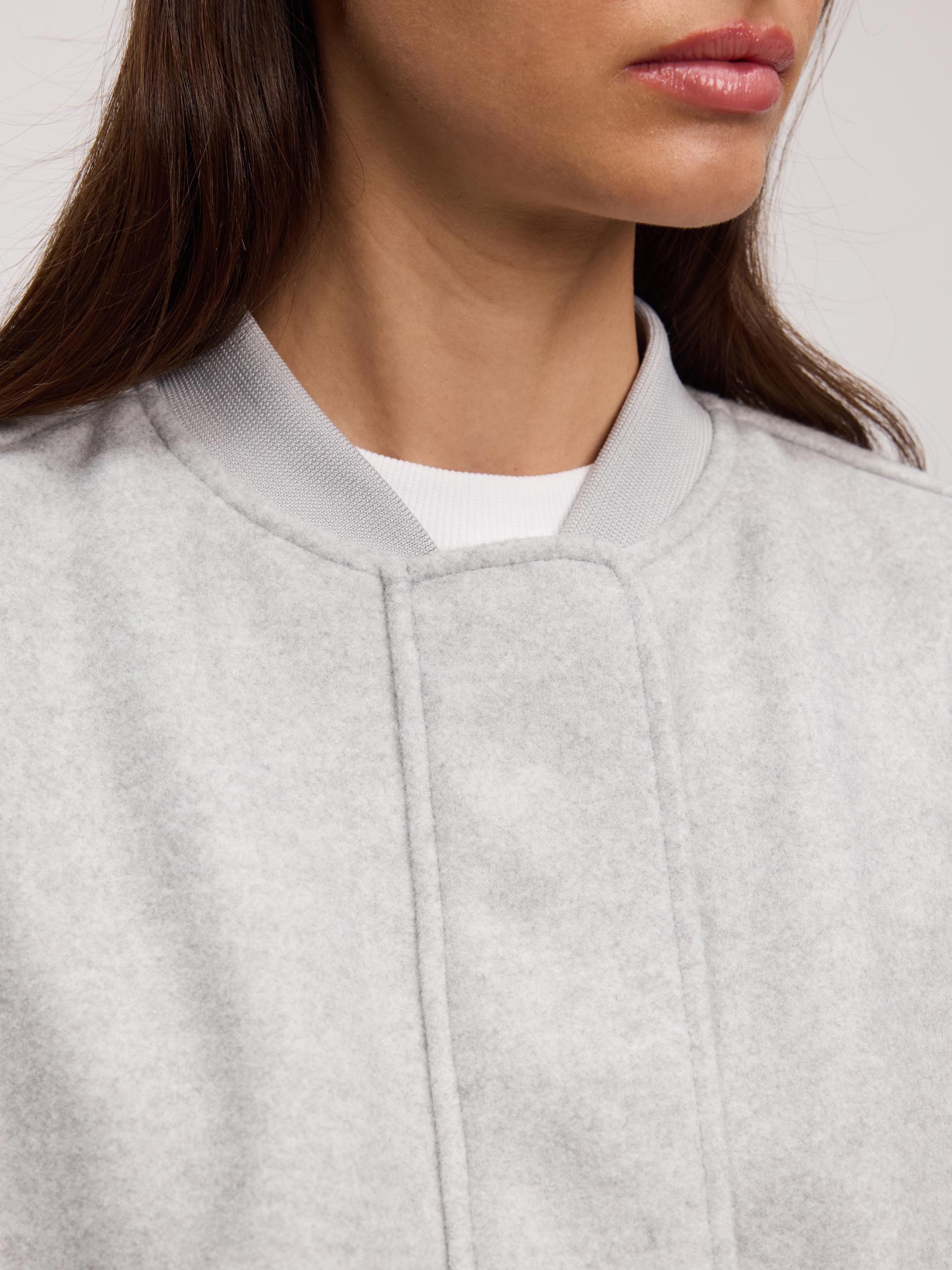 Women’s Oversized Bomber Jacket – Soft Casual Everyday Coat