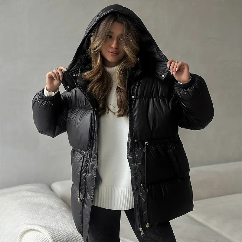 EleganceShield Women’s Puffer Coat
