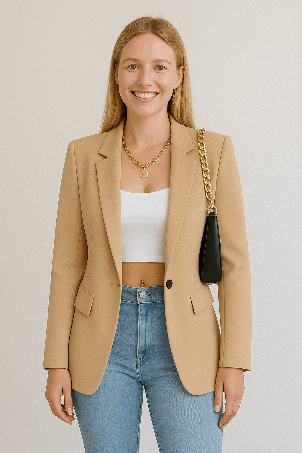ChicTailor Women’s Fitted Blazer – Elegant Single-Breasted Jacket