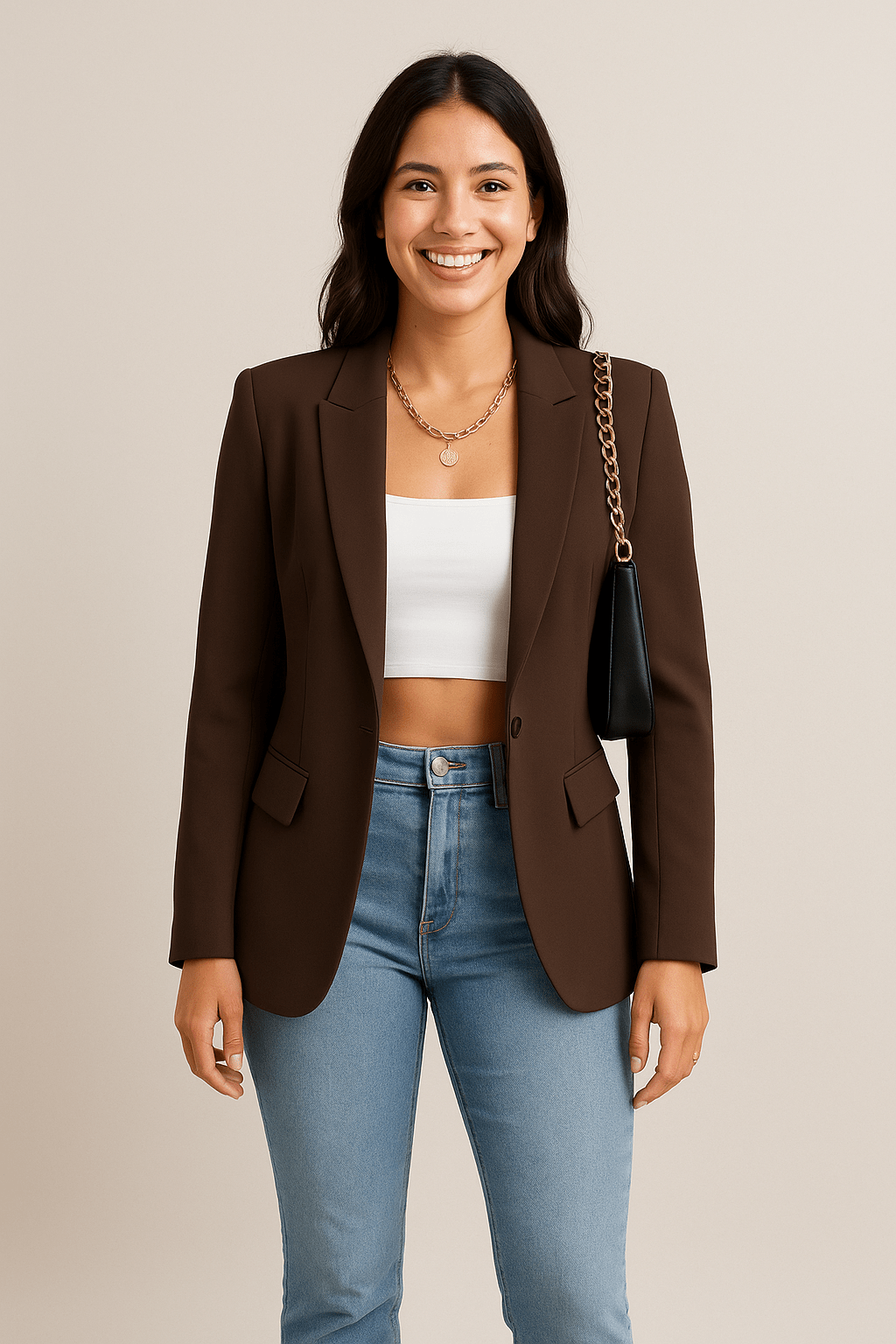 ChicTailor Women’s Fitted Blazer – Elegant Single-Breasted Jacket