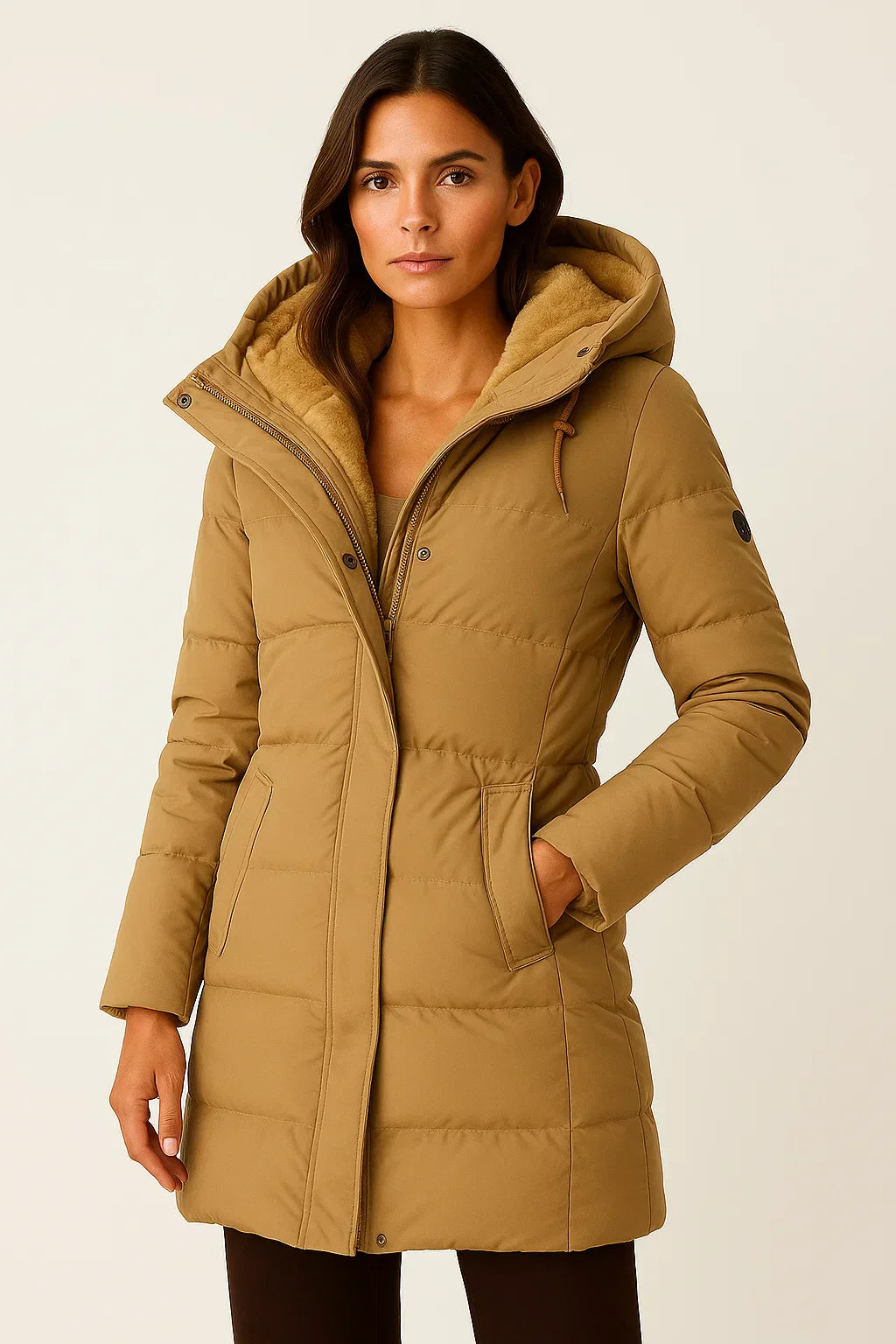 Women's Long Puffer Coat – Ultra-Warm Winter Jacket with Hood