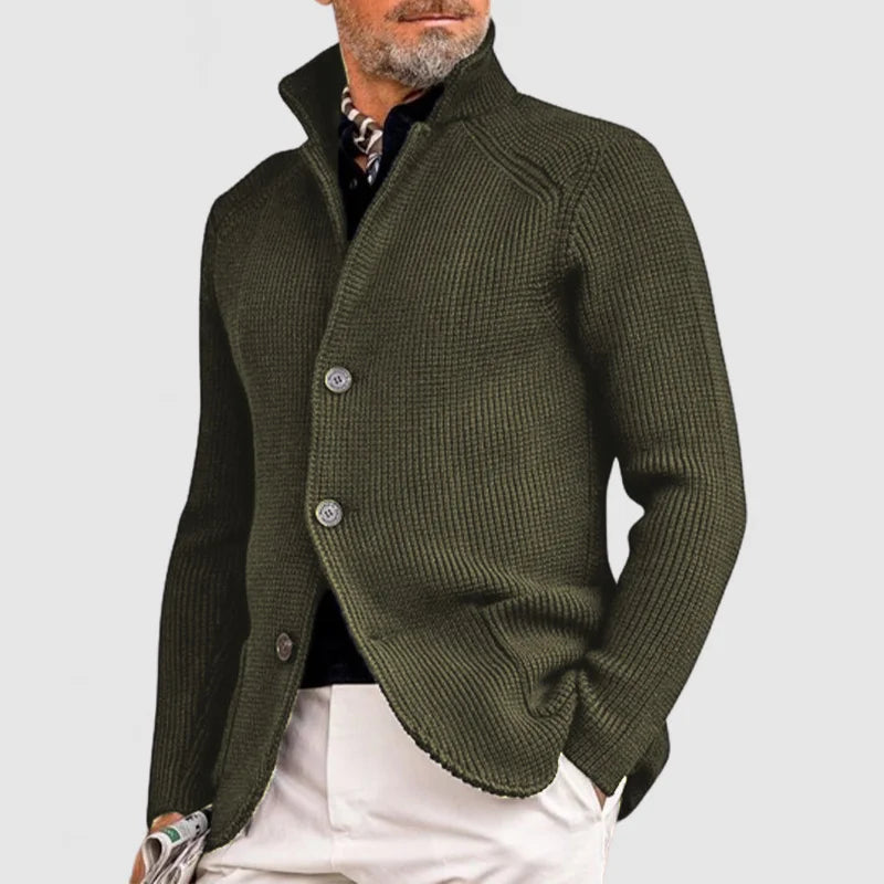 Men’s Premium Knitted Button Jacket – Soft, Warm & Smart Casual